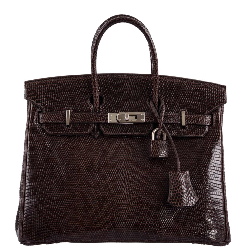 Hermes Birkin 25 Havane Nilo Lizard with Palladium Hardware -, K Square - Product Image 2
