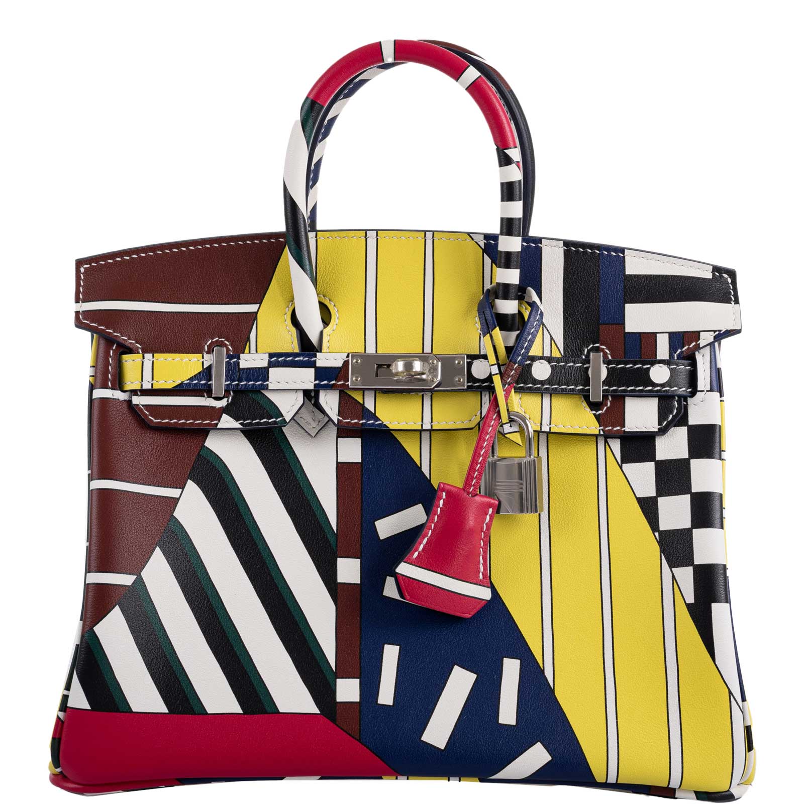 Hermes Birkin 25 “One Two Three And Away We Go!” Limited Edition By Nigel Peak Multicolor Swift Leather -, C