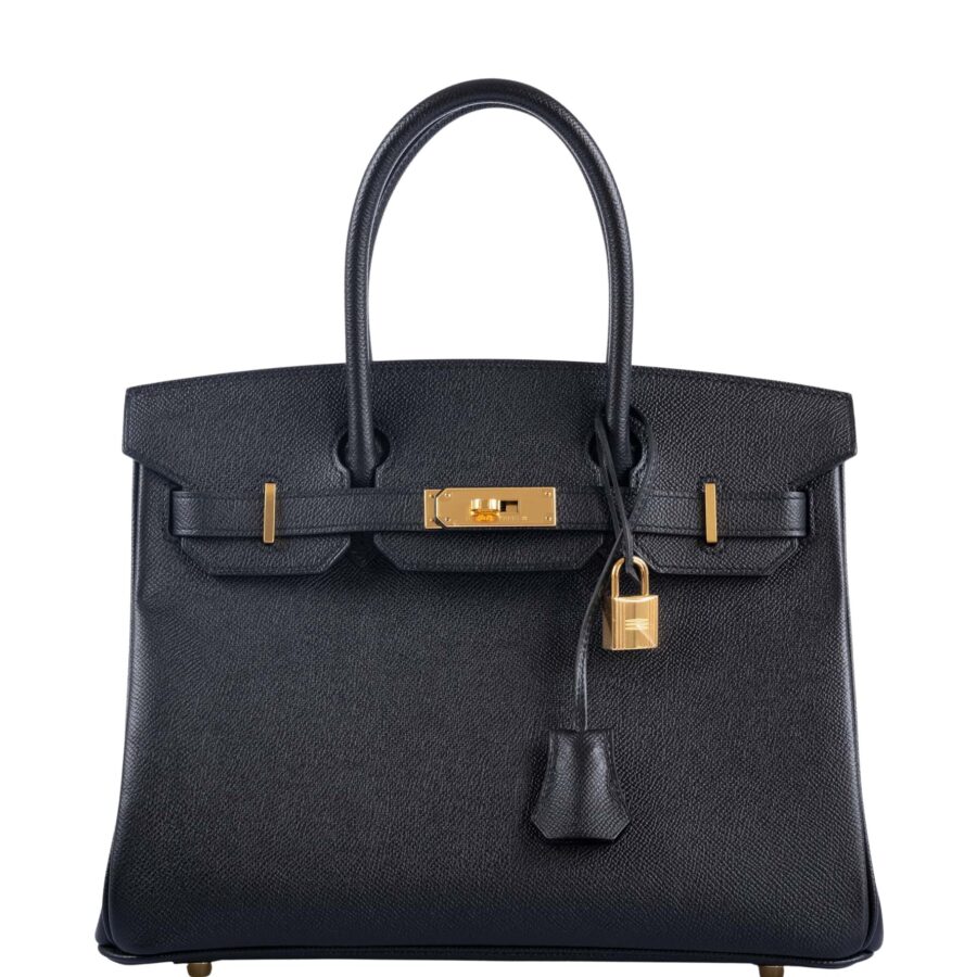 HermesBirkin 30 Black Epsom Gold Hardware | Studio Nafay