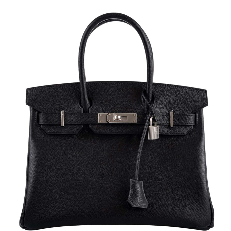 HermesBirkin 30 Black Epsom Palladium Hardware -, Y | Studio Nafay