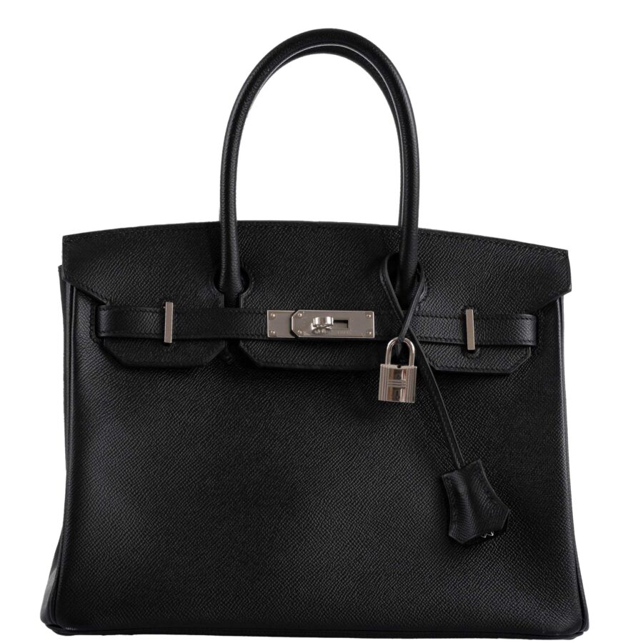 HermesBirkin 30 Black Epsom with Palladium Hardware -, Z | Studio Nafay