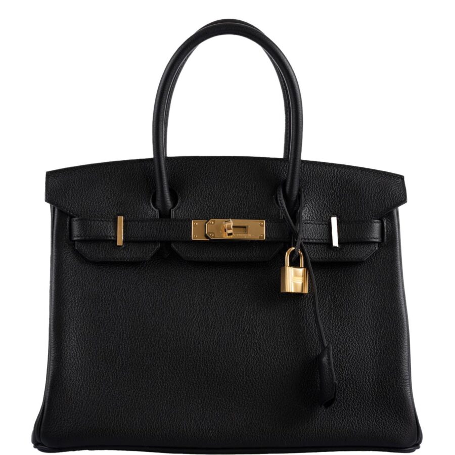 HermesBirkin 30 Black Navillo Taurillon Leather Gold Hardware -, Y | Studio Nafay