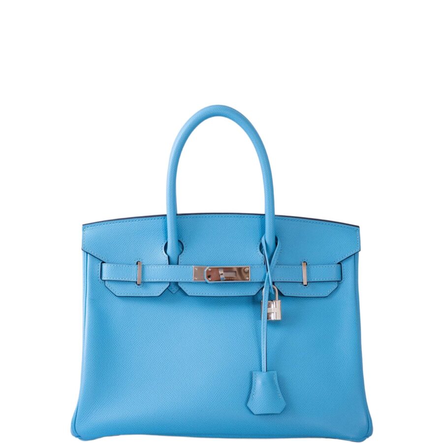 HermesBirkin 30 Bleu du Nord Epsom Palladium Hardware | Studio Nafay