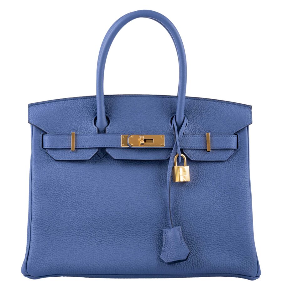 HermesBirkin 30 Blue Brighton Clemence with Gold Hardware -, C | Studio Nafay
