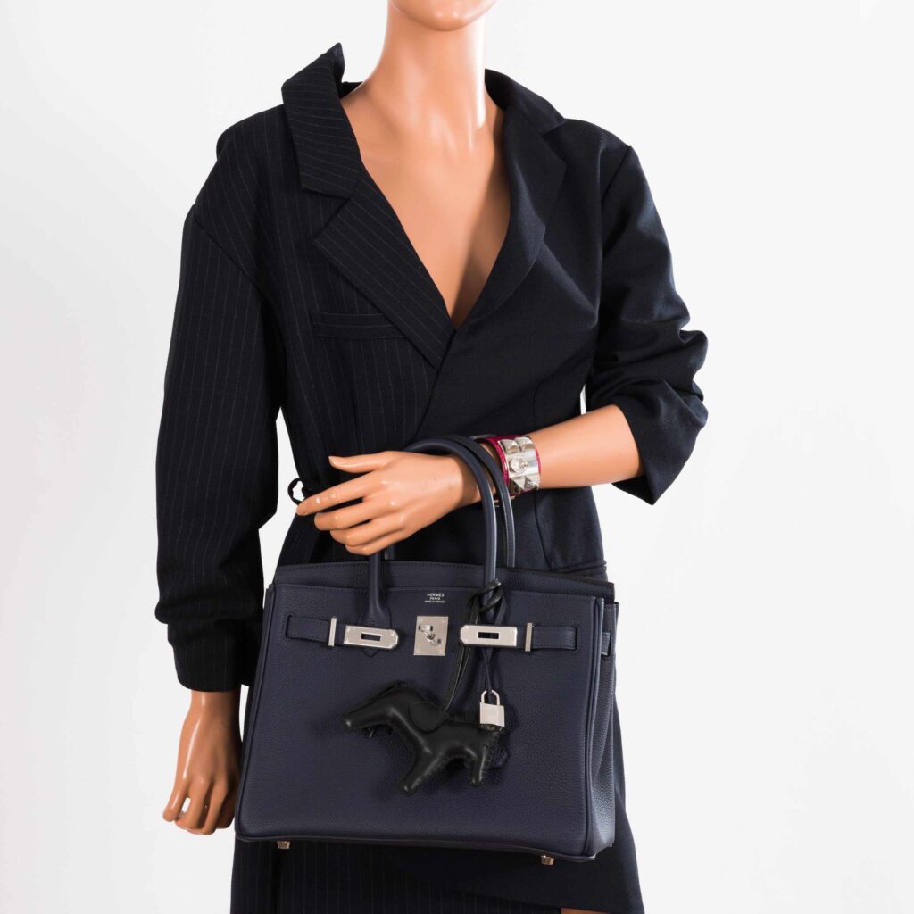 HermesBirkin 30 Blue Nuit Togo Palladium Hardware - Product Image 2
