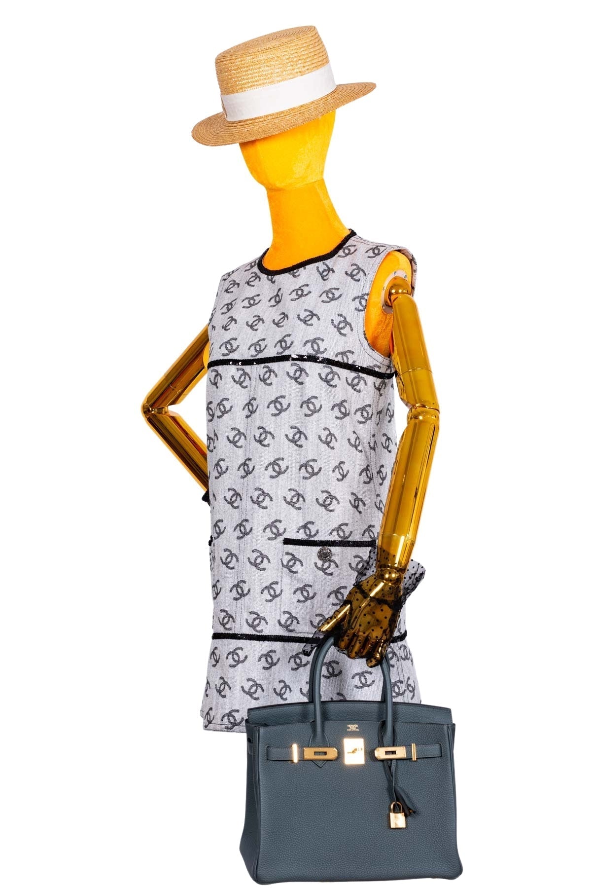 HermesBirkin 30 Blue Orage Togo Gold Hardware