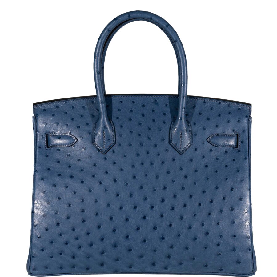 Hermes Birkin 30 Blue Roi Ostrich Gold Hardware -, Z | Studio Nafay