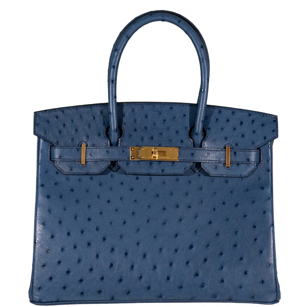 Hermes Birkin 30 Blue Roi Ostrich Gold Hardware -, Z - Product Image 2