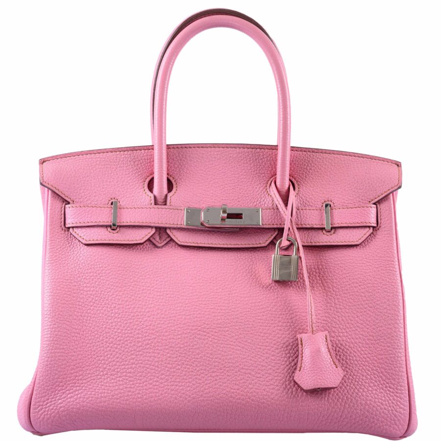 HermesBirkin 30 Bubblegum 5P Pink Togo Palladium Hardware | Studio Nafay