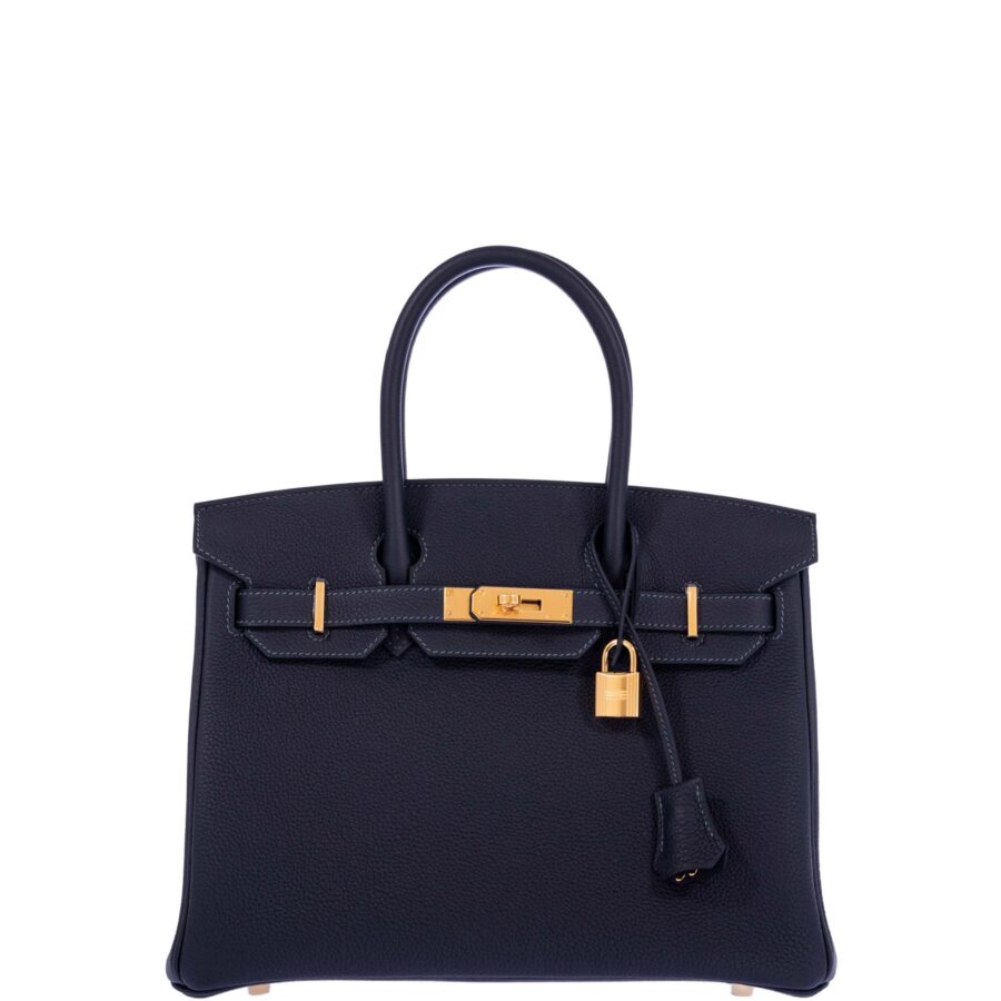 HermesBirkin 30 Caban Black Togo Gold Hardware | Studio Nafay