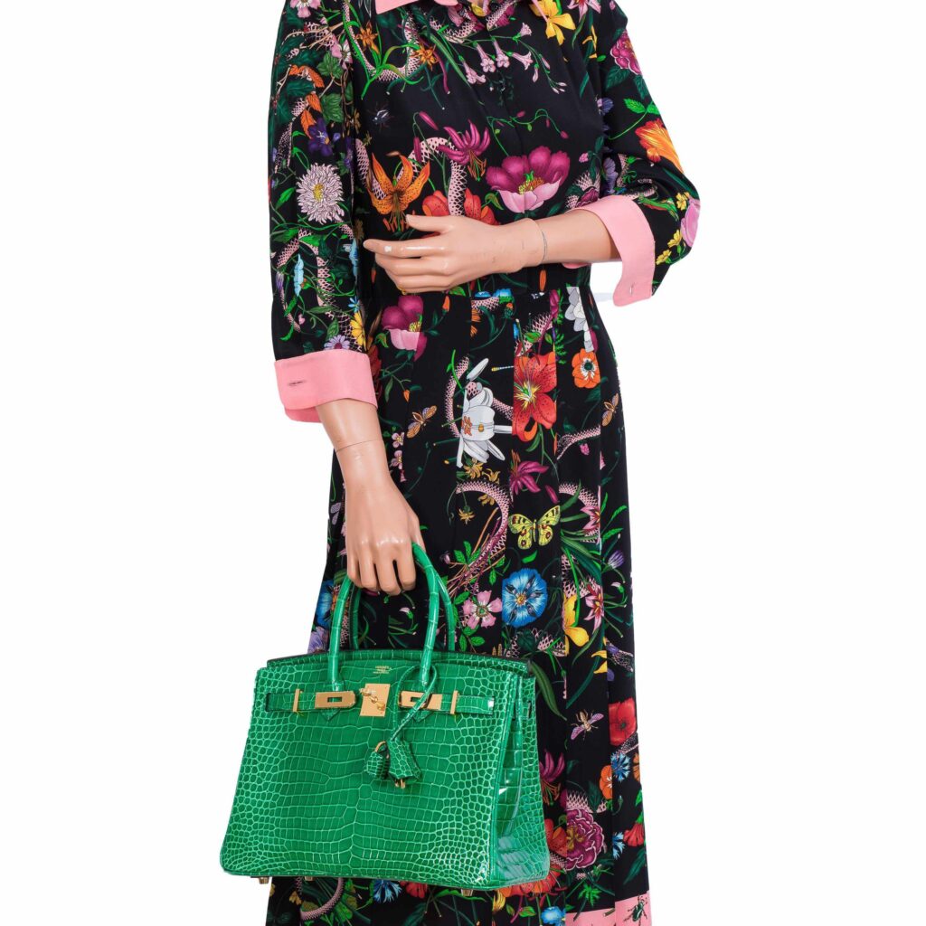 HermesBirkin 30 Cactus Porosus Crocodile Gold Hardware - Product Image 2