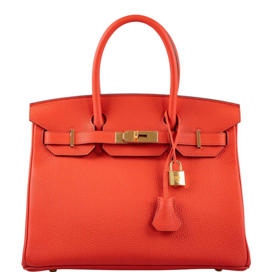 HermesBirkin 30 Capucine Togo leather Gold Hardware | Studio Nafay