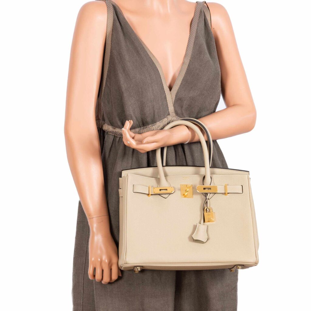 HermesBirkin 30 Craie Togo Rose Gold Hardware - Product Image 2