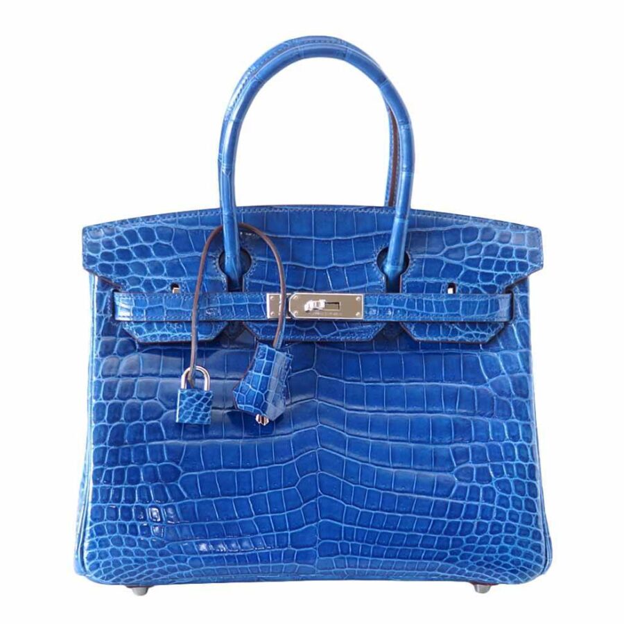 HermesBirkin 30 Crocodile Mykonos Bag | Studio Nafay