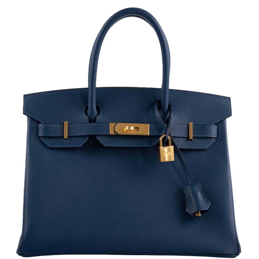 HermesBirkin 30 Deep Blue Epsom with Gold Hardware -, D | Studio Nafay