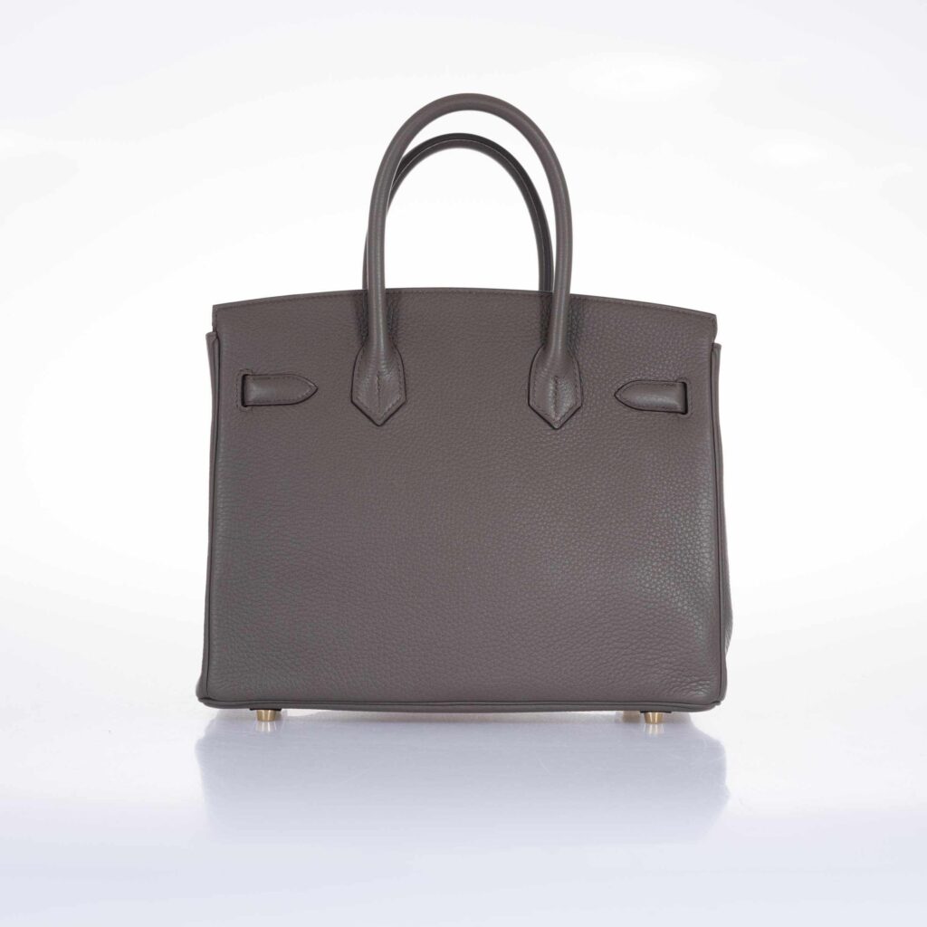 HermesBirkin 30 Etain Tin Grey Clemence Gold Hardware - Product Image 2