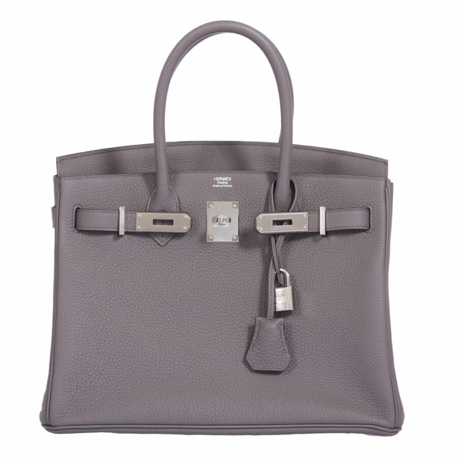 HermesBirkin 30 Etaine Togo Palladium Hardware | Studio Nafay