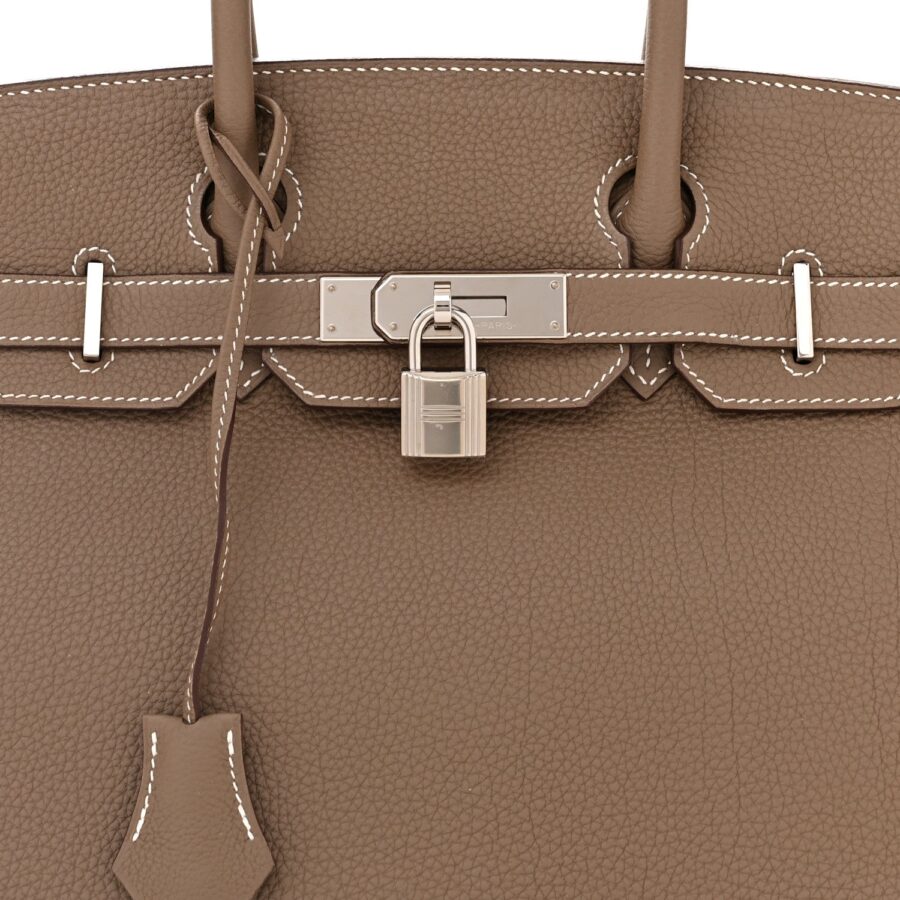 HERMÈS TOGO LEATHER BIRKIN 30 ETOUPE HANDBAG | Studio Nafay