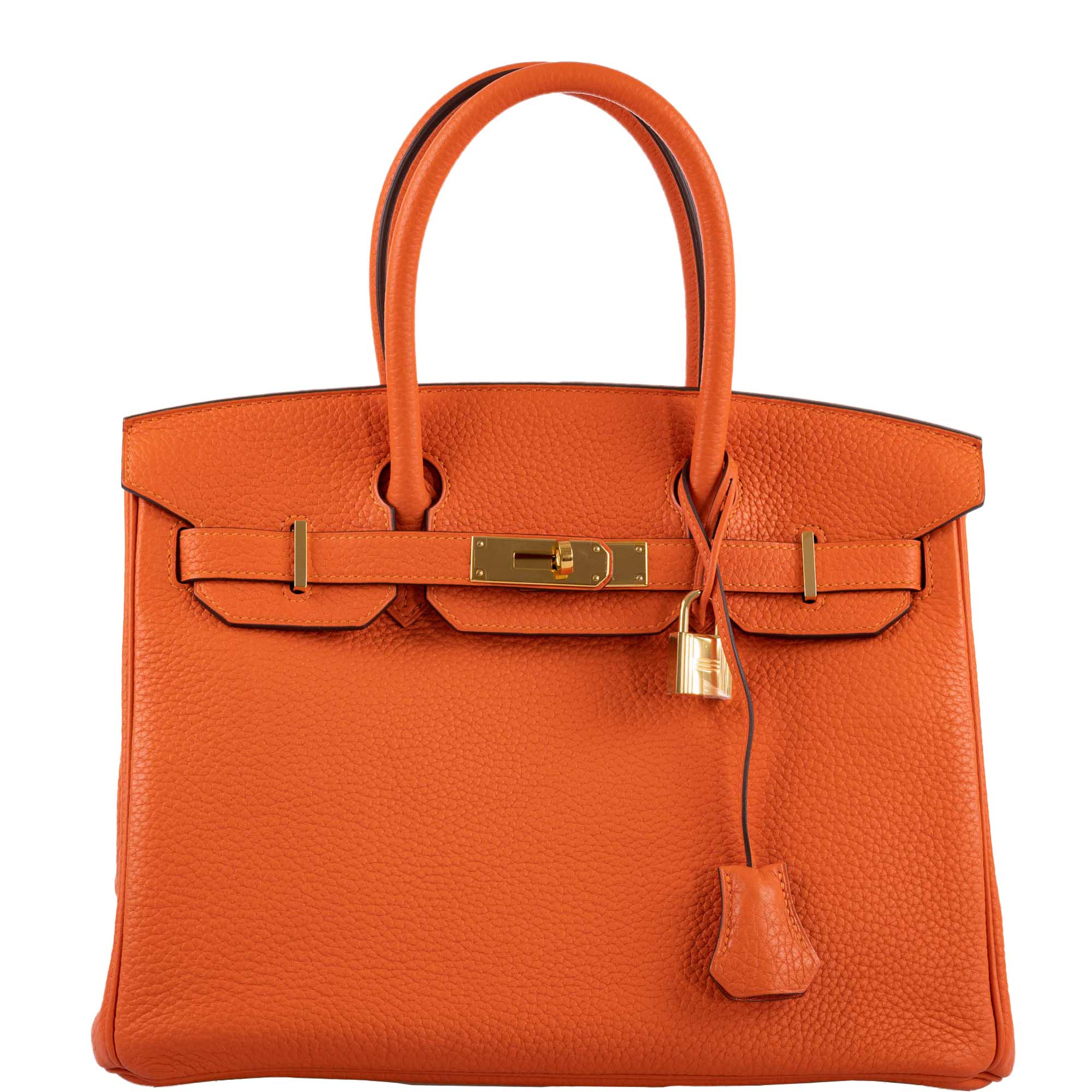 Hermes Birkin 30 Feu Togo Gold Hardware -, Y