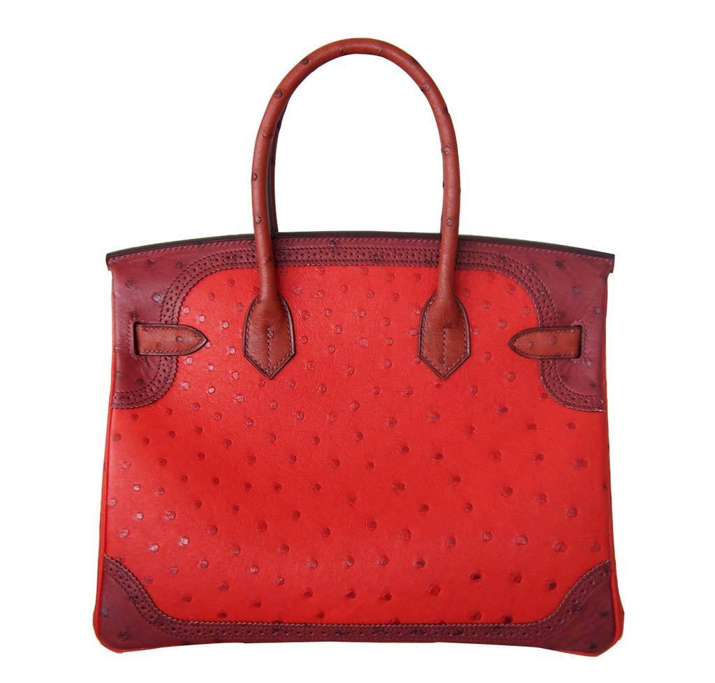 HermesBirkin 30 Ghillies Bag Tri-Color Red – Limited Edition