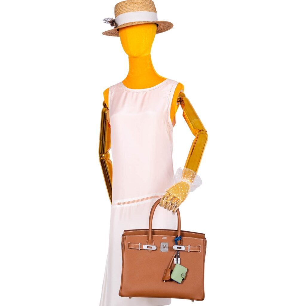HermesBirkin 30 Gold Epsom with Palladium Hardware - Product Image 2