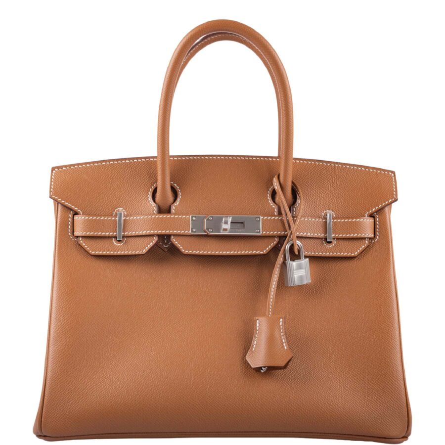 HermesBirkin 30 Gold Epsom with Palladium Hardware | Studio Nafay