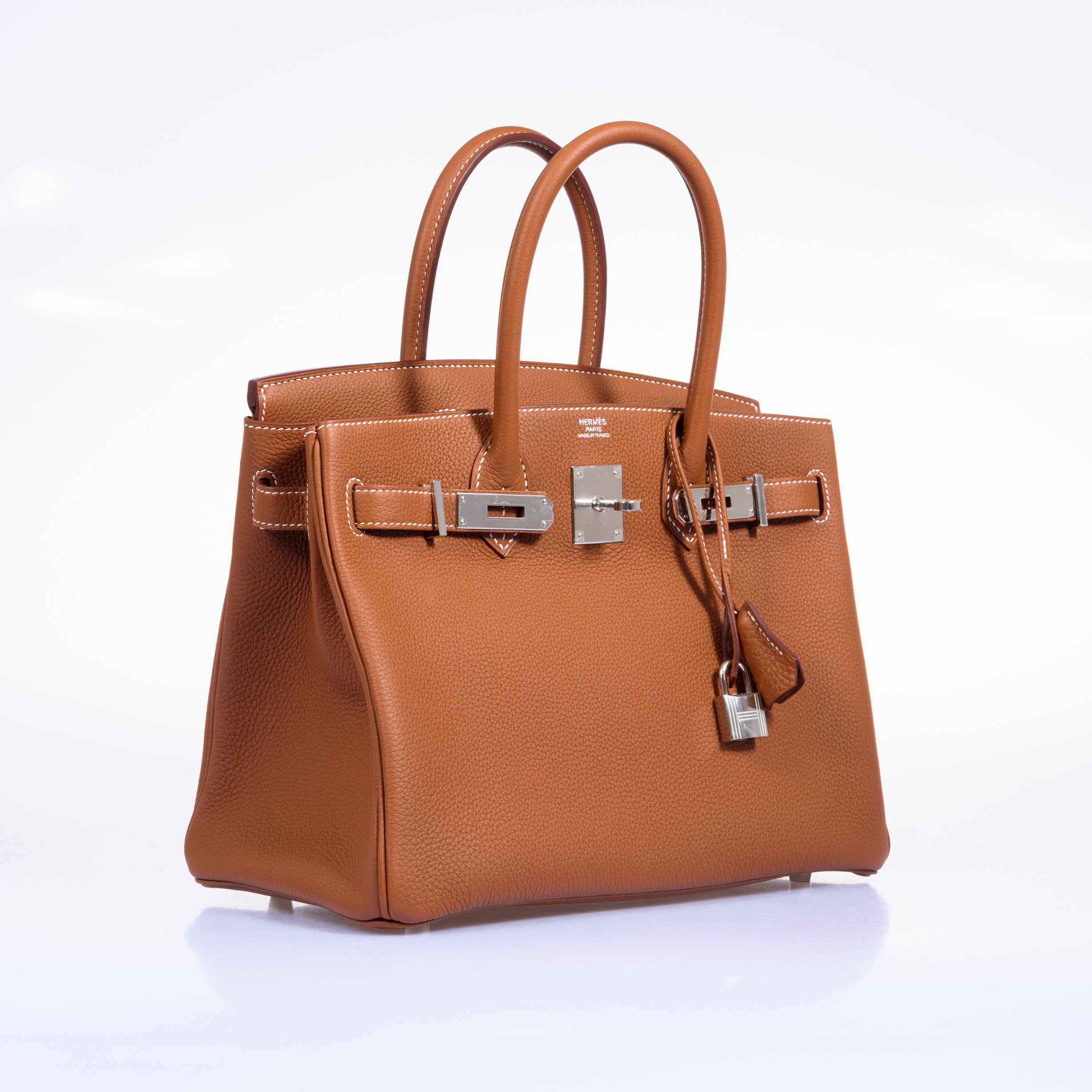 HermesBirkin 30 Gold Togo Palladium Hardware