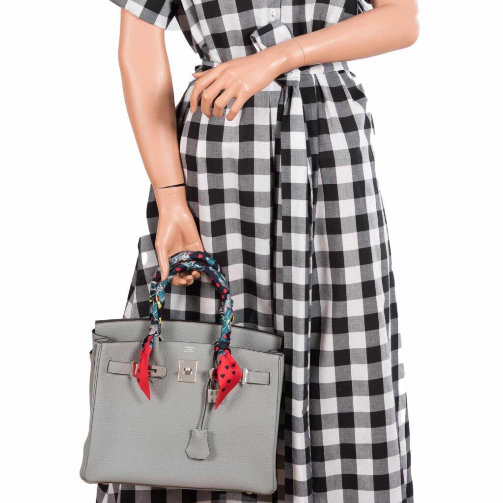 HermesBirkin 30 Gris Mouette Togo Palladium Hardware - Product Image 2