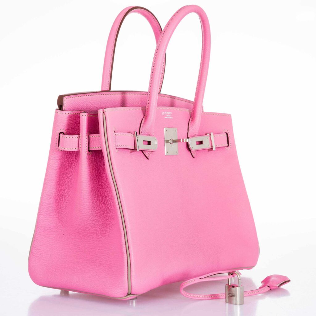 HermesBirkin 30 HSS Bubblegum Pink And Gris Tourterelle Chevre Palladium Hardware - Product Image 2