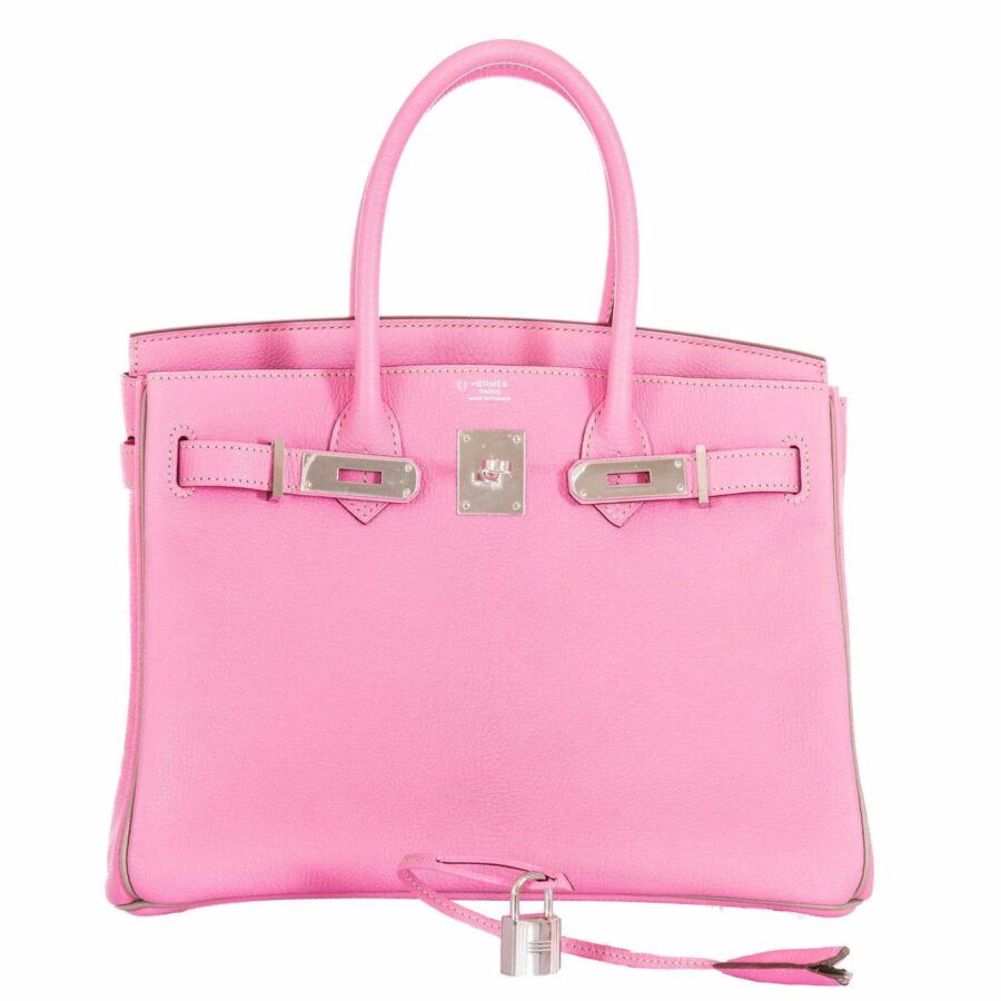 HermesBirkin 30 HSS Bubblegum Pink And Gris Tourterelle Chevre Palladium Hardware | Studio Nafay