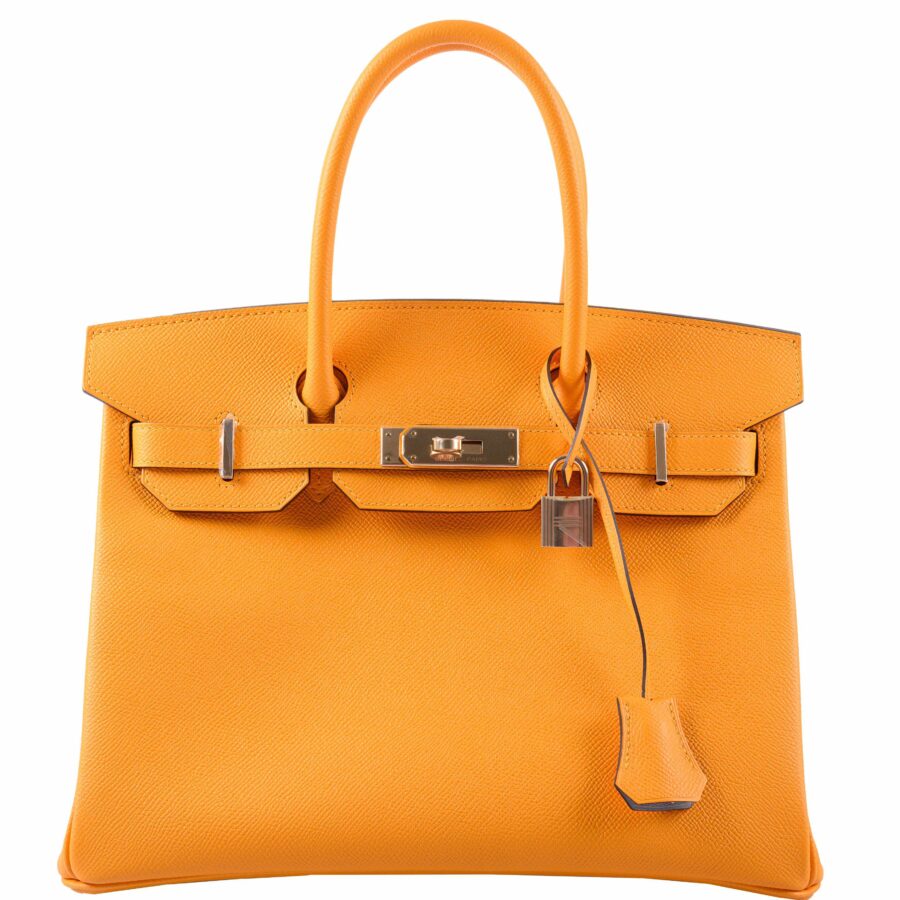 HermesBirkin 30 HSS Jaune d'Or & Gris Mouette Epsom Palladium Hardware | Studio Nafay