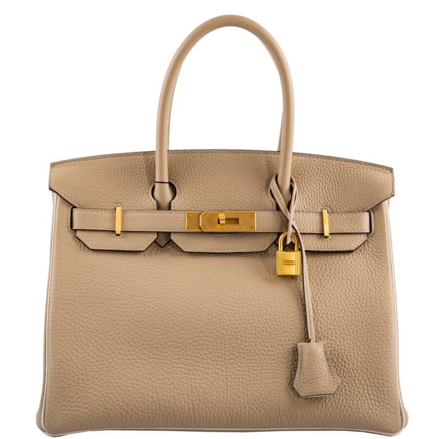 HermesBirkin 30 HSS Trench & Craie Piping Togo Brushed Gold Hardware -, X | Studio Nafay