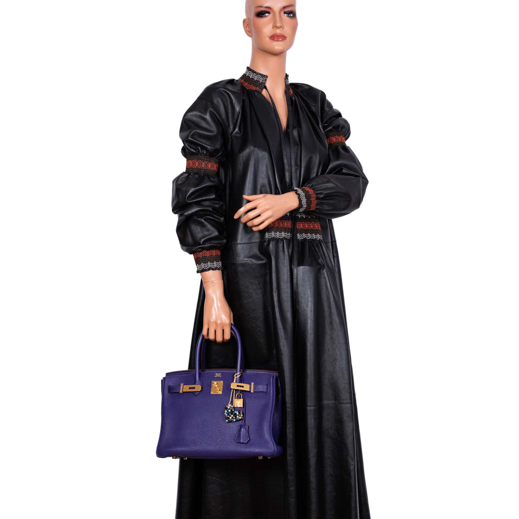 HermesBirkin 30 Iris Togo with Gold Hardware