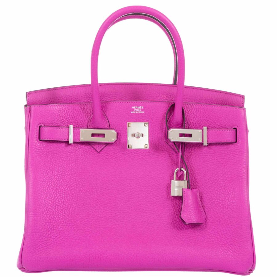 HermesBirkin 30 Magnolia Clemence Palladium Hardware | Studio Nafay