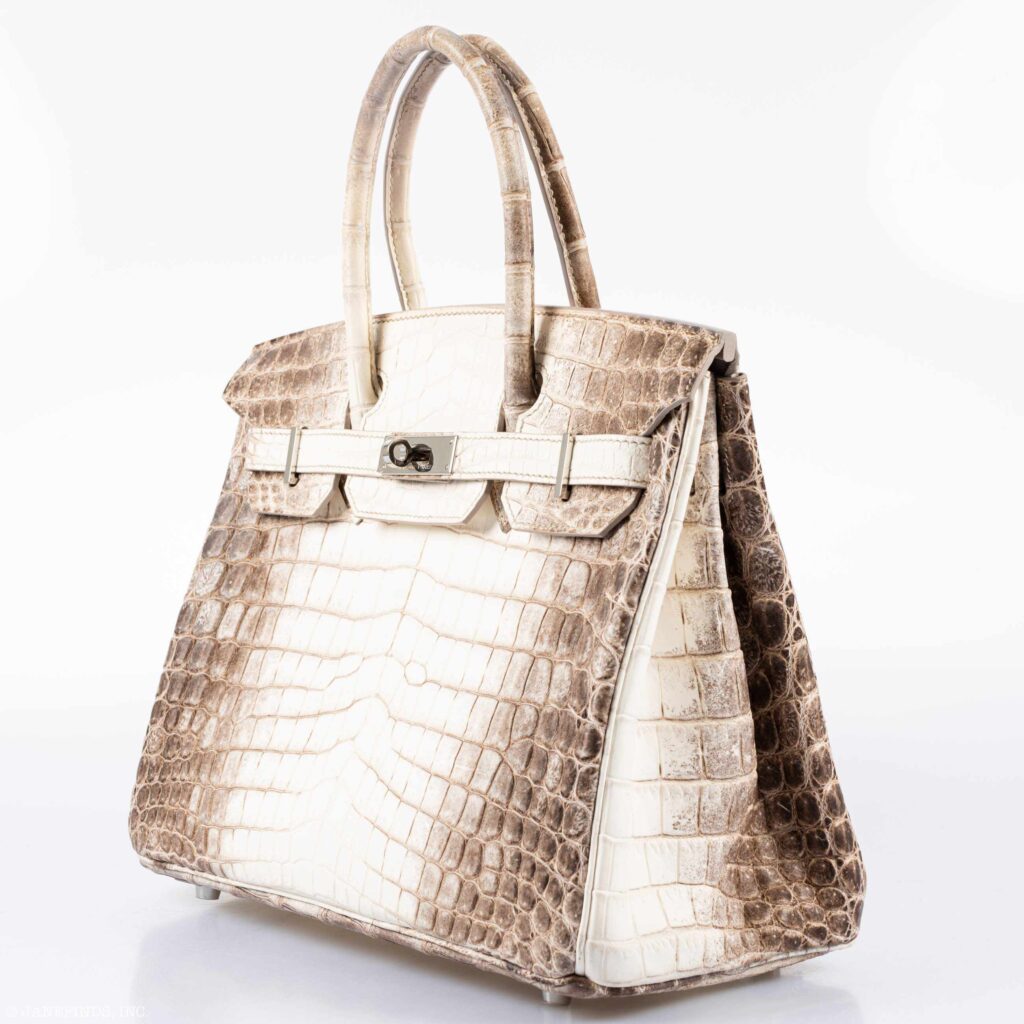 HermesBirkin 30 Matte Himalaya Niloticus Crocodile Palladium Hardware - Product Image 2