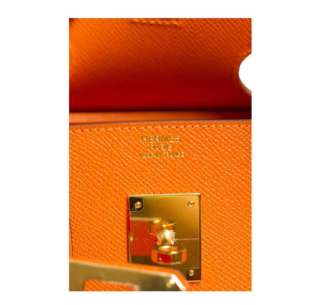 HermesBirkin 30 Bag Orange GHW