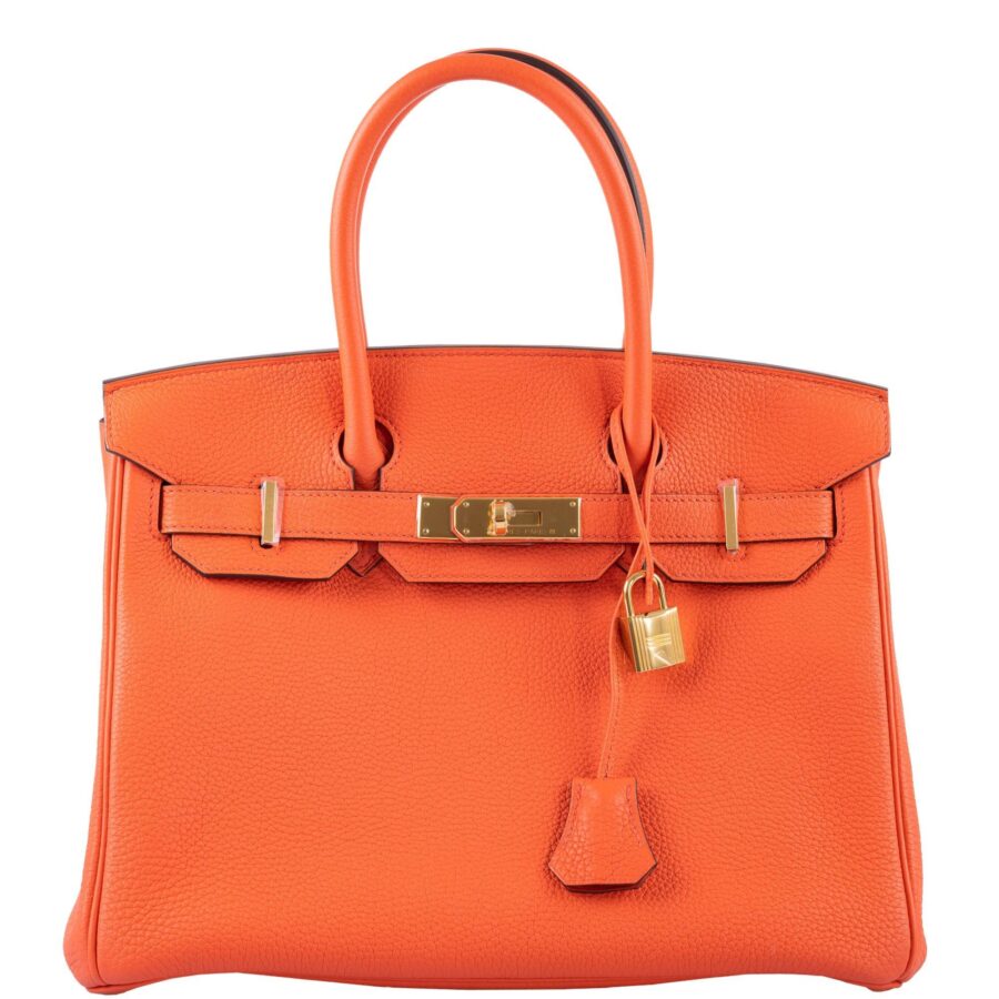 HermesBirkin 30 Orange Poppy Togo Gold Hardware -, A | Studio Nafay