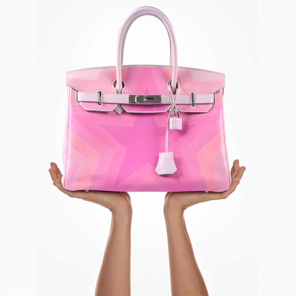HermesBirkin 30 “Pink Pulsar” Rose Drageé Star Swift Palladium Hardware * JaneFinds Custom Shop - Product Image 2