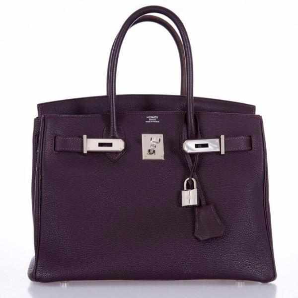 HermesBirkin 30 Raisin Palladium Hardware | Studio Nafay