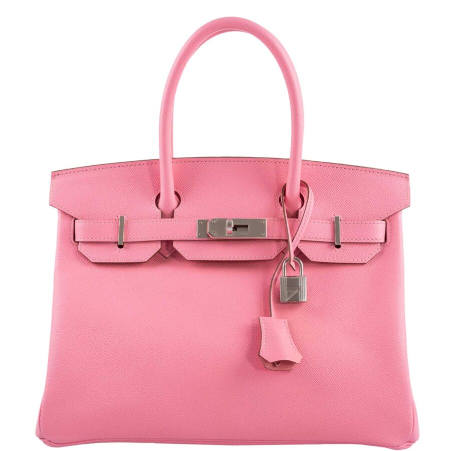 HermesBirkin 30 Rose Confetti Epsom Palladium Hardware | Studio Nafay