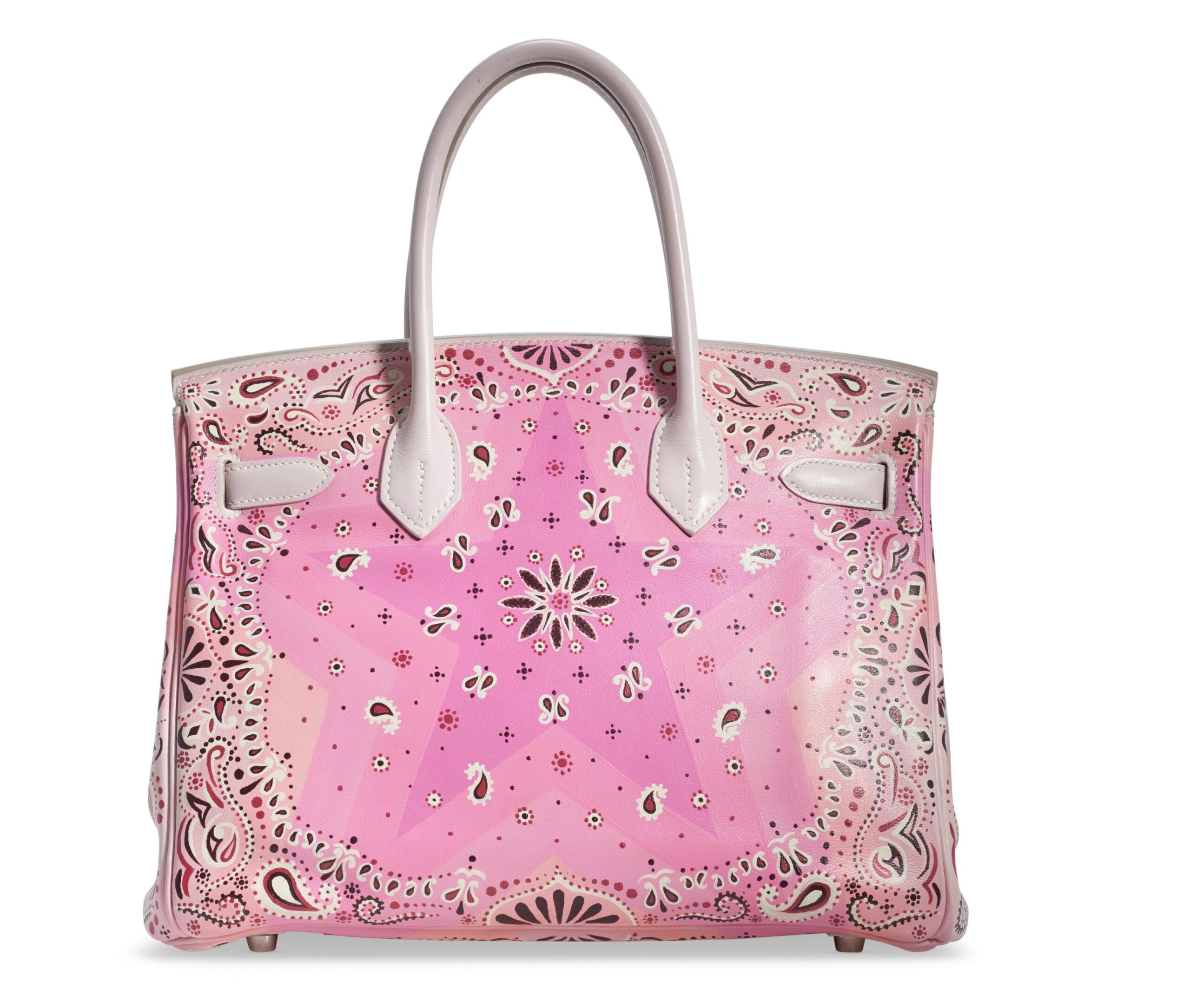 HermesBirkin 30 Rose Dragée Painted Swift Palladium Hardware * JaneFinds Custom Shop
