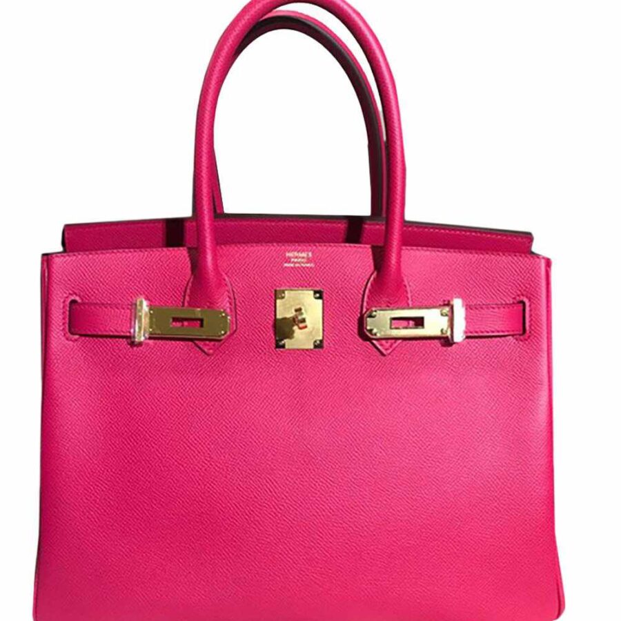 HermesBirkin 30 Rose Extreme Epsom Gold Hardware - D | Studio Nafay