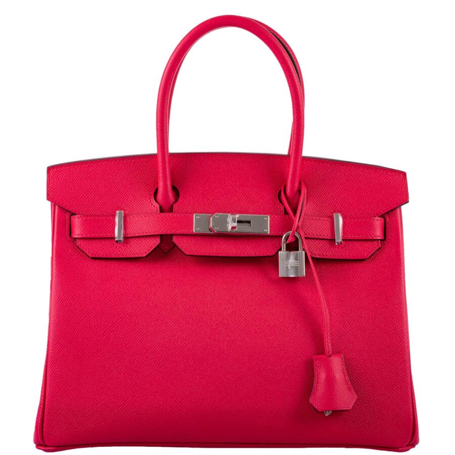 HermesBirkin 30 Rose Extreme Epsom Palladium Hardware -, Y | Studio Nafay