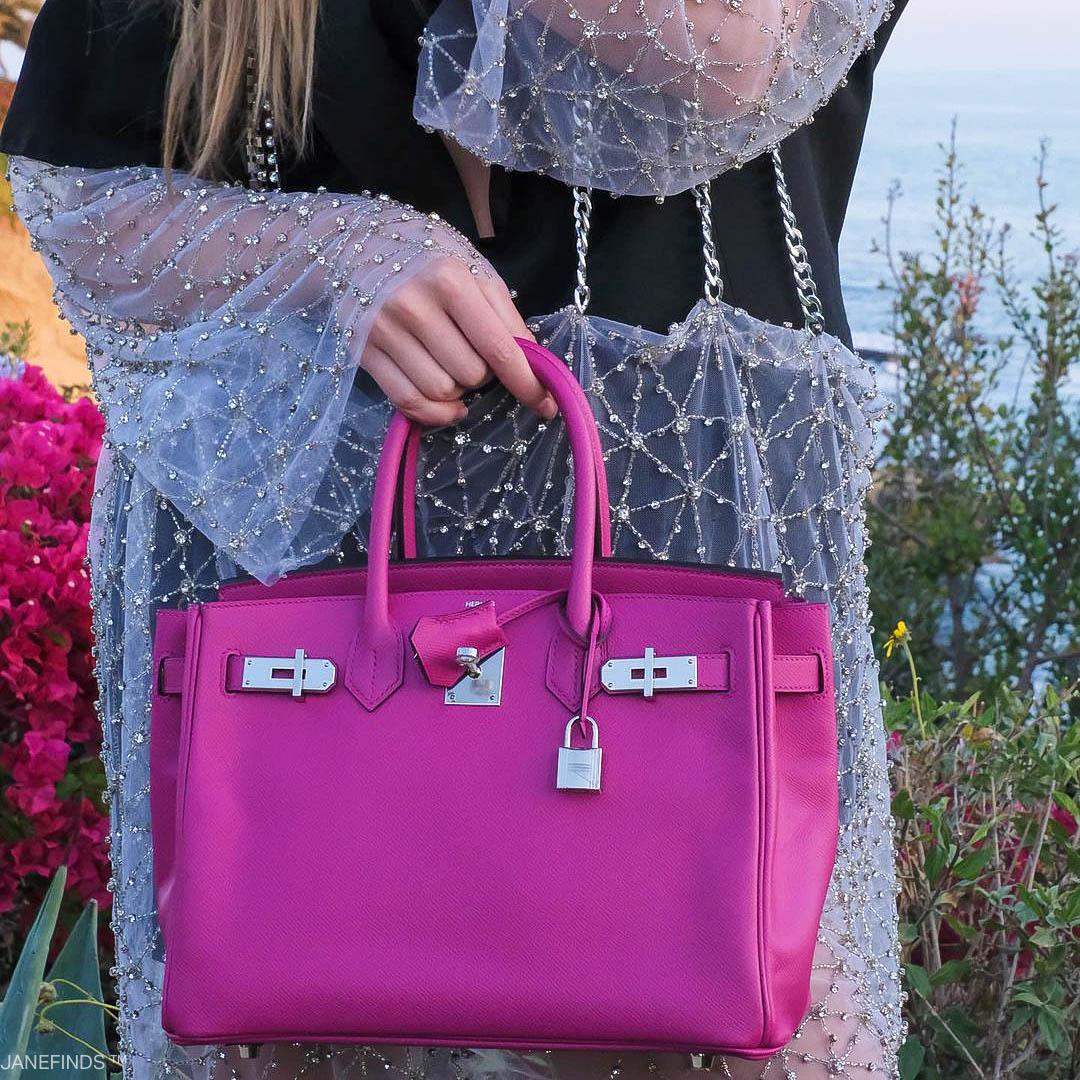HermesBirkin 30 Rose Pourpre Epsom with Palladium Hardware -, C