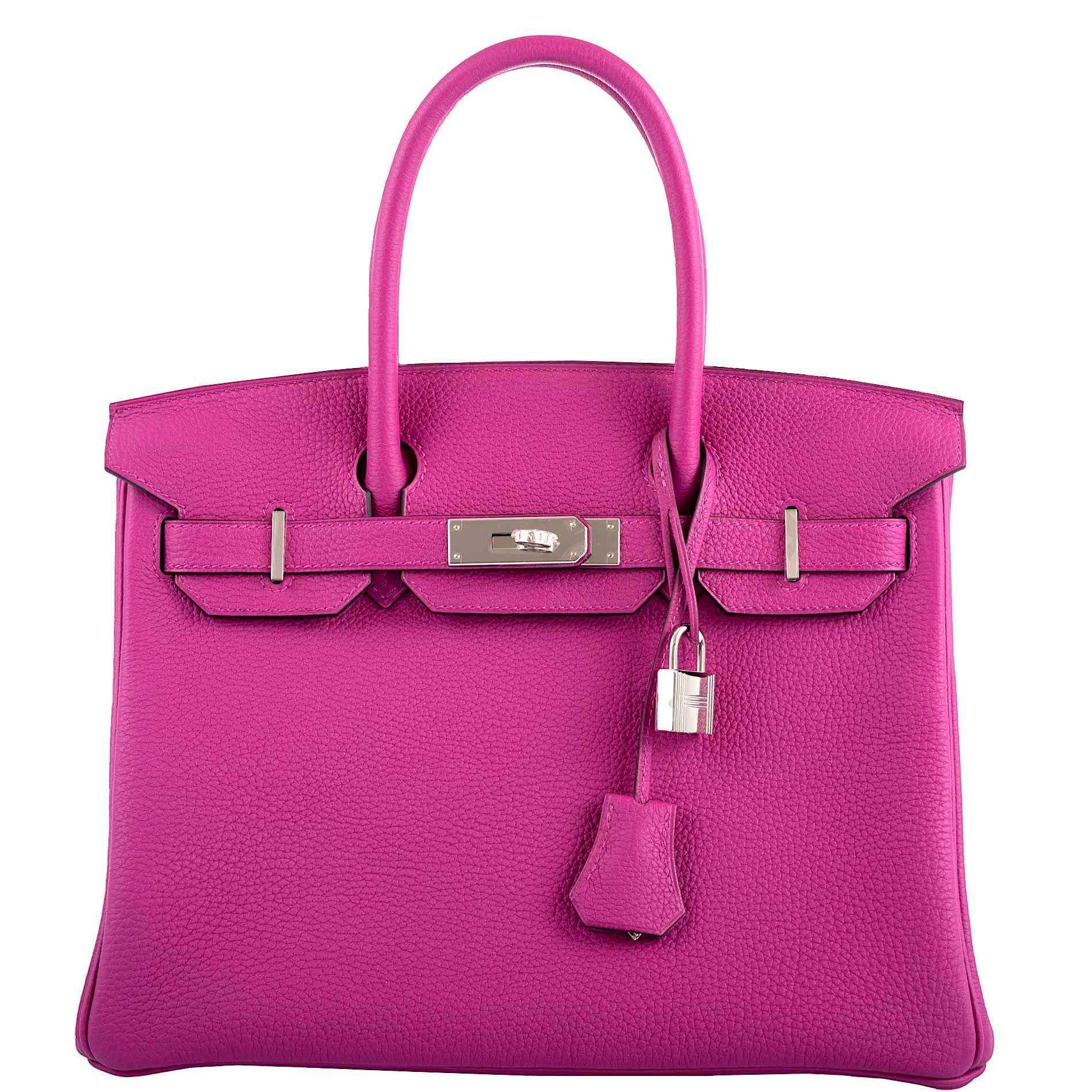 Hermes Birkin 30 Rose Pourpre Togo Palladium Hardware -, Y