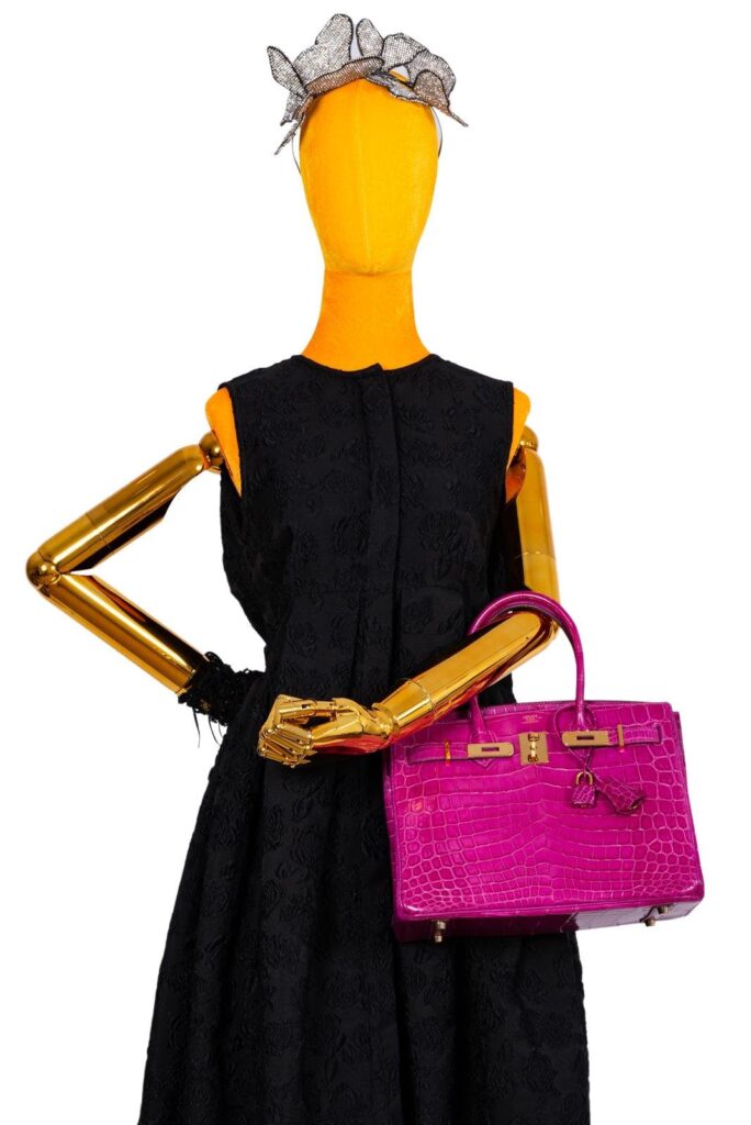 HermesBirkin 30 Rose Scheherazade Shiny Niloticus Crocodile Gold Hardware - Product Image 2