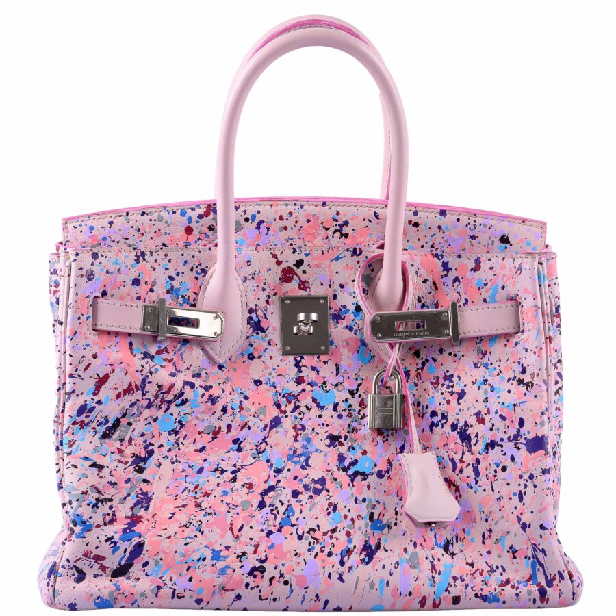 HermesBirkin 30 "Rosé Spray" Rose Dragée Swift Palladium Hardware * JaneFinds Custom Shop | Studio Nafay
