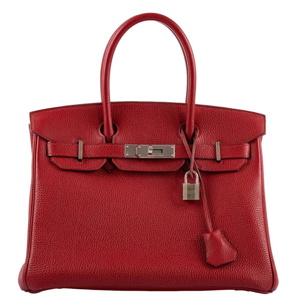 Hermes Birkin 30 Rouge Garance Togo with Palladium Hardware -, K Square - Product Image 2