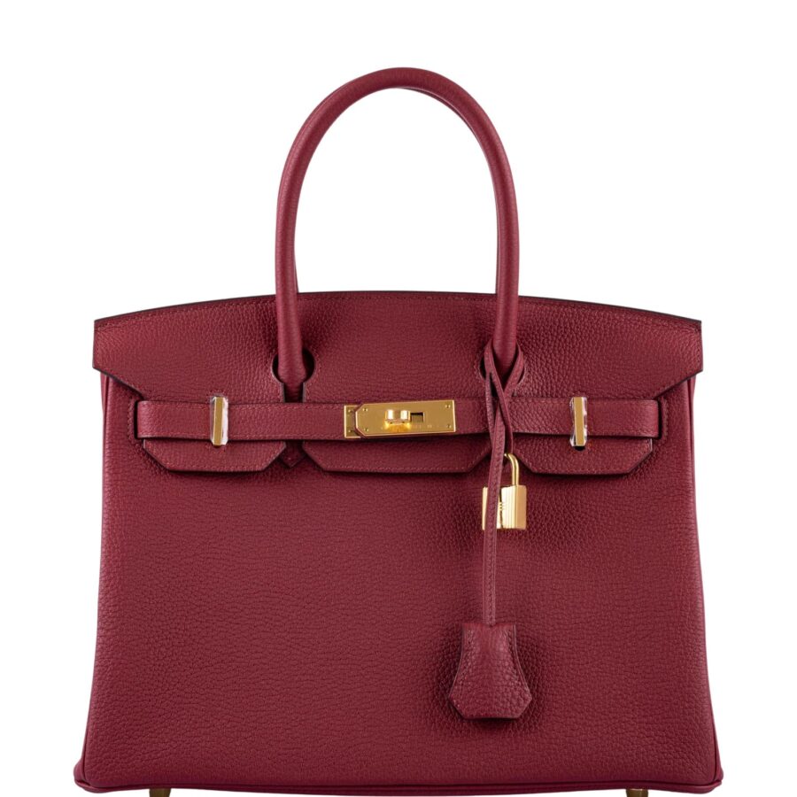 HermesBirkin 30 Rouge Grenat Togo Gold Hardware | Studio Nafay