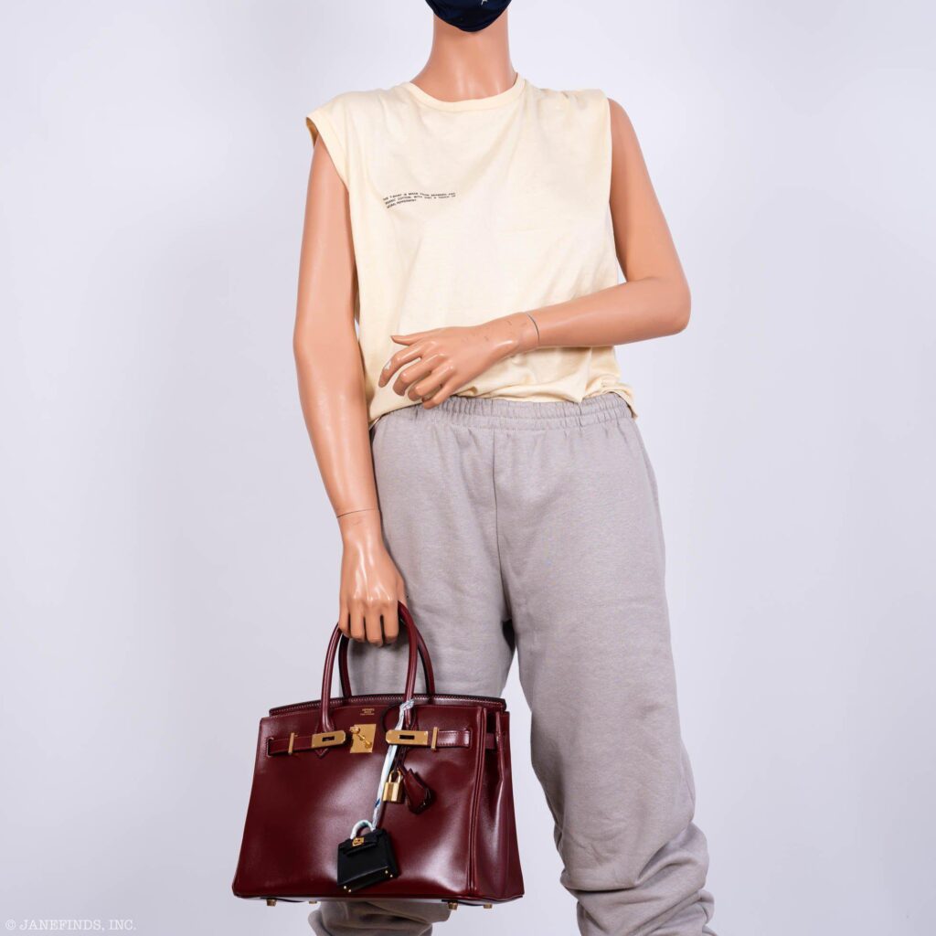 HermesBirkin 30 Rouge H Calf Box Leather Gold Hardware -, X - Product Image 2